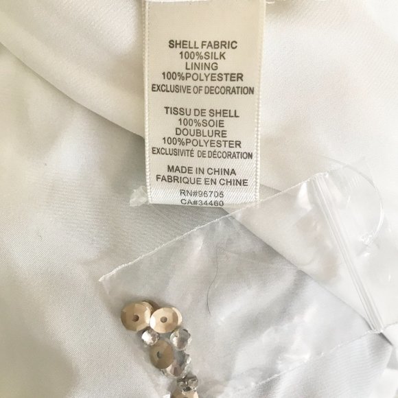 Rebecca Taylor S/M Formal White Prom Wedding Dress - Picture 12 of 16